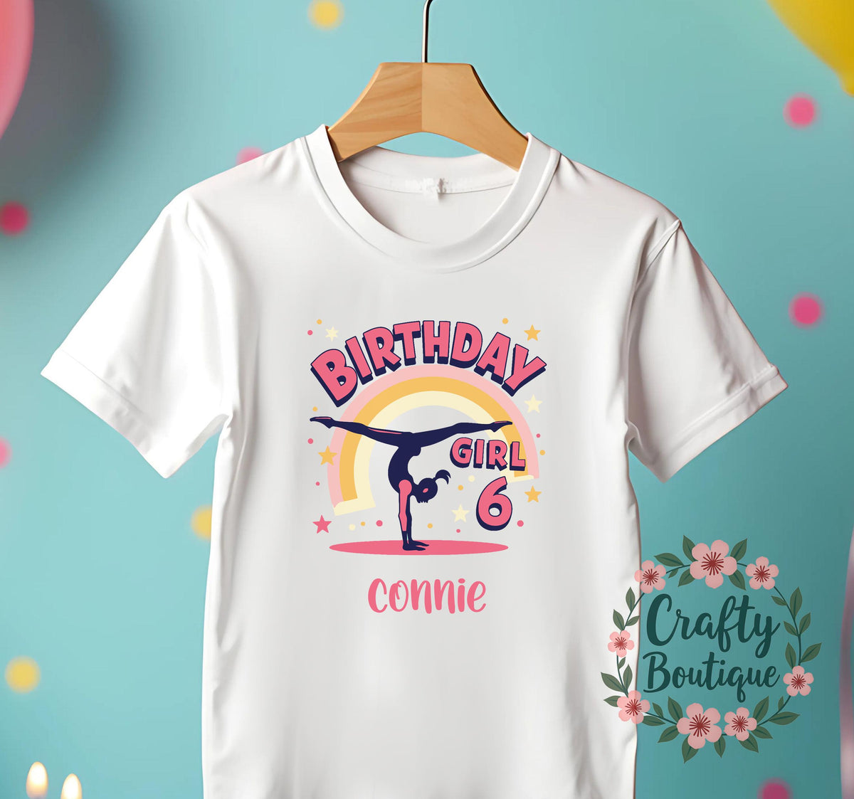 6th Birthday Tshirt Girl Who Loves Gymnastics Handstand Party Tee I am 6 Shirt Girls Gymnast t shirt Personalised Birthday Top 1248 Graphic Tee – Feel-Good Design · Trending Graphic Apparel