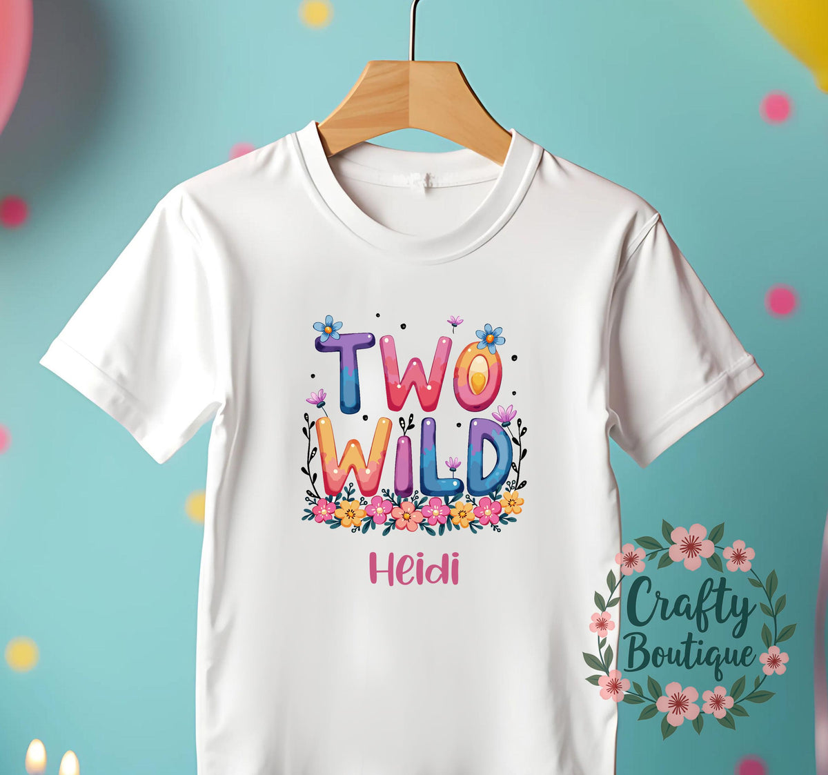2nd Birthday t shirt Two Wild Shirt Personalised Birthday Gift 2 Year Old Jungle Theme Tee Girls Party T Shirt I am Two Outfit 1241 Graphic Tee – Cozy Vibes · Must-Have Style