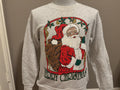 Vintage 80s Merry Christmas Santa Claus Cute Festive Crewneck Sweatshirt M Sweatshirt – Everyday Comfort · Great Gift For Fans