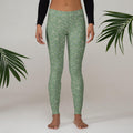Leggings Geometric Pattern Itzam Cream Green Graphic Tee – Easygoing Wear · High-Quality Print