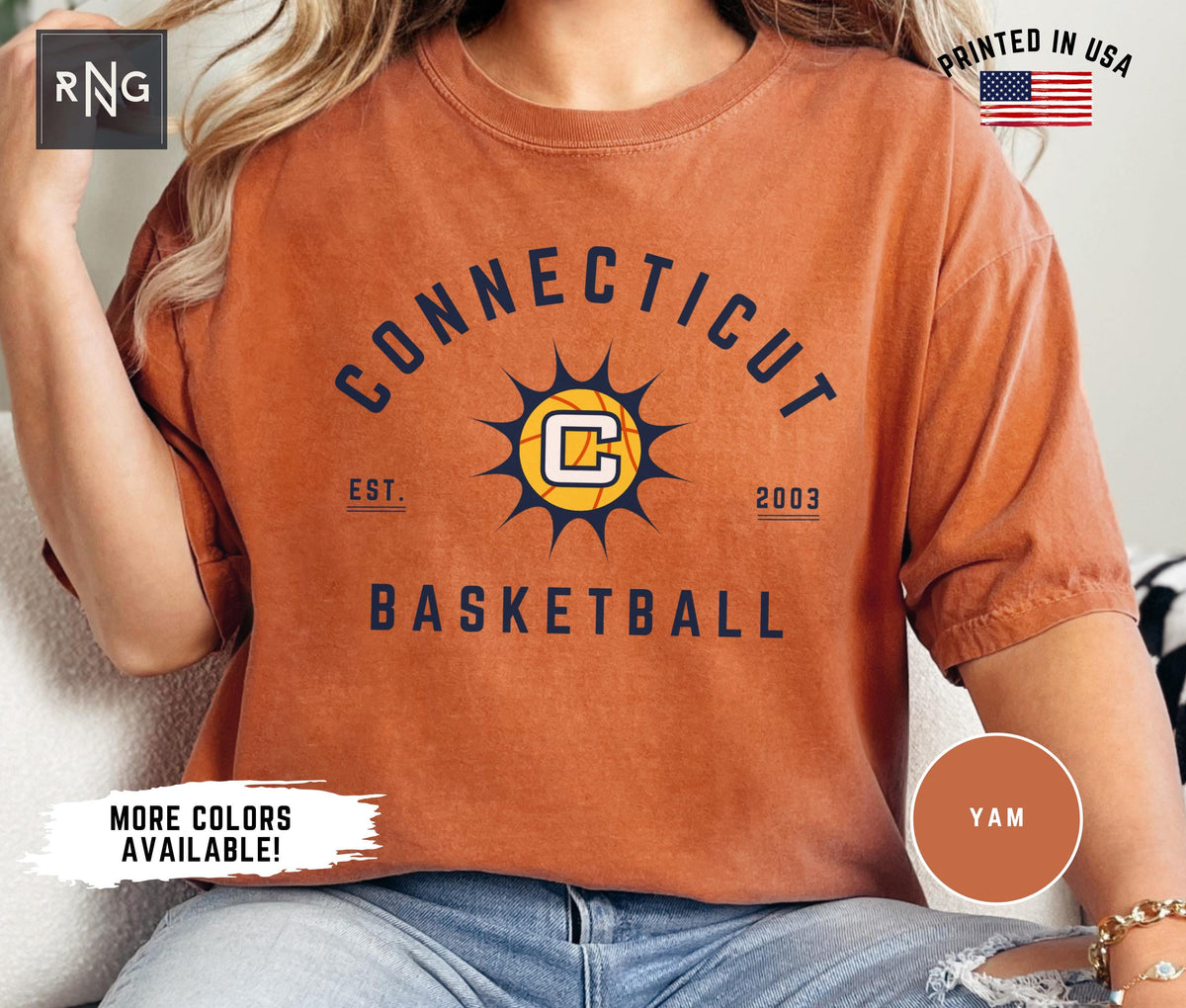 Connecticut Women39s Basketball Shirt Sun Basketball Apparel Connecticut Basketball Shirt Sun Fan Shirt Women39s Sports Apparel Graphic Tee – Feel-Good Design · Must-Have Style