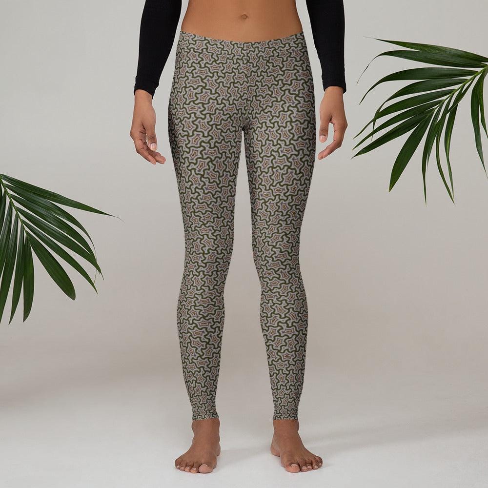 Leggings Geometric Pattern Grey Red Graphic Tee – Soft Feel · Great Gift For Fans