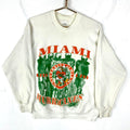 Vintage Miami Hurricanes Sweatshirt Small White Ncaa Football 80s Sweatshirt – Bold Style · Trending Graphic Apparel