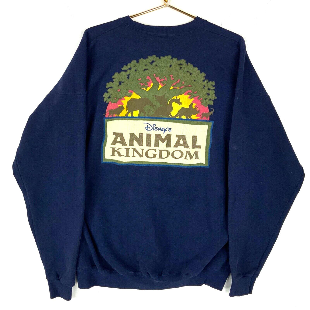 Vintage Disneys Animal Kingdom Sweatshirt Size 2XL Blue Made In Usa Cartoon 90s Sweatshirt – Aesthetic Look · Must-Have Style