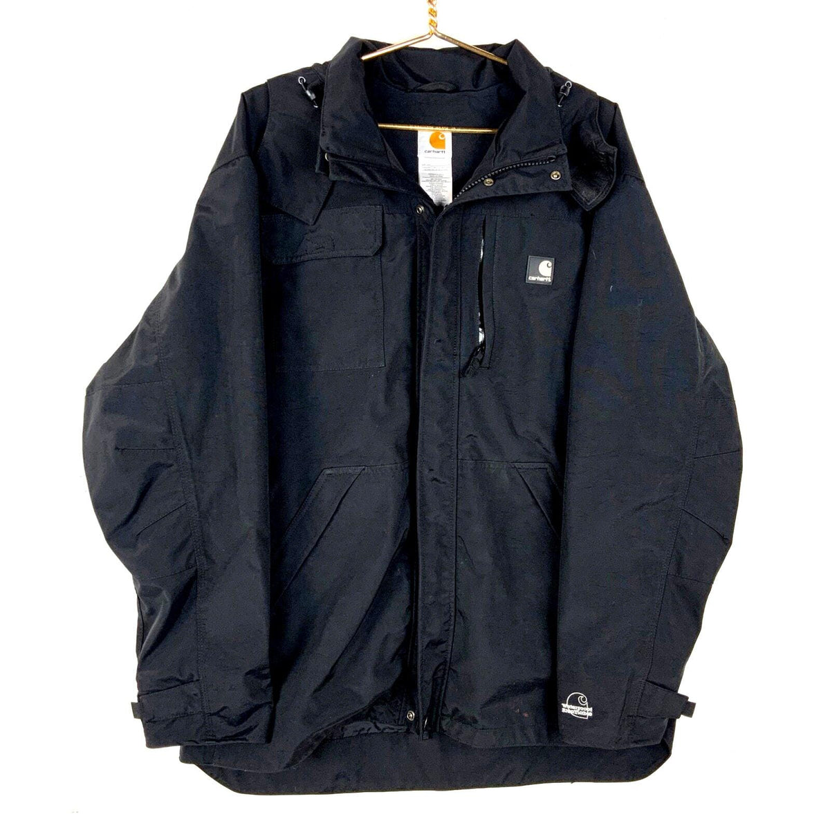 Carhartt Shoreline Windbreaker Jacket Size Large Black Hooded Full Zip Graphic Tee – Aesthetic Look · Perfect For Daily Wear
