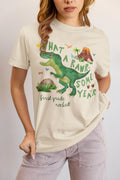 Last Day of School First Grade Teacher Tee Shirt with Dinosaur What a RawrSome Year Funny Saying Class Dismissed Tee First Grade Crew Graphic Tee – Warm & Stylish · Perfect For Daily Wear