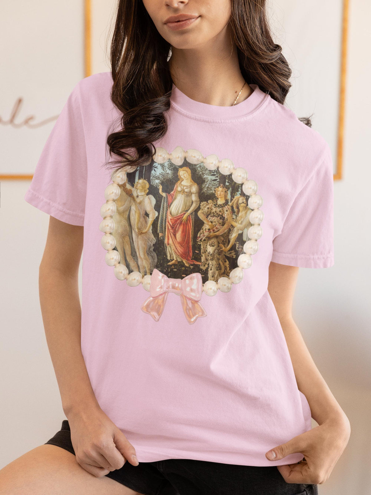Primavera by Sandro Botticelli Tee Shirt Italian Renaissance Famous Painting 15th Century Artwork Art History Present for Humanites Major Graphic Tee – Everyday Comfort · Trending Graphic Apparel