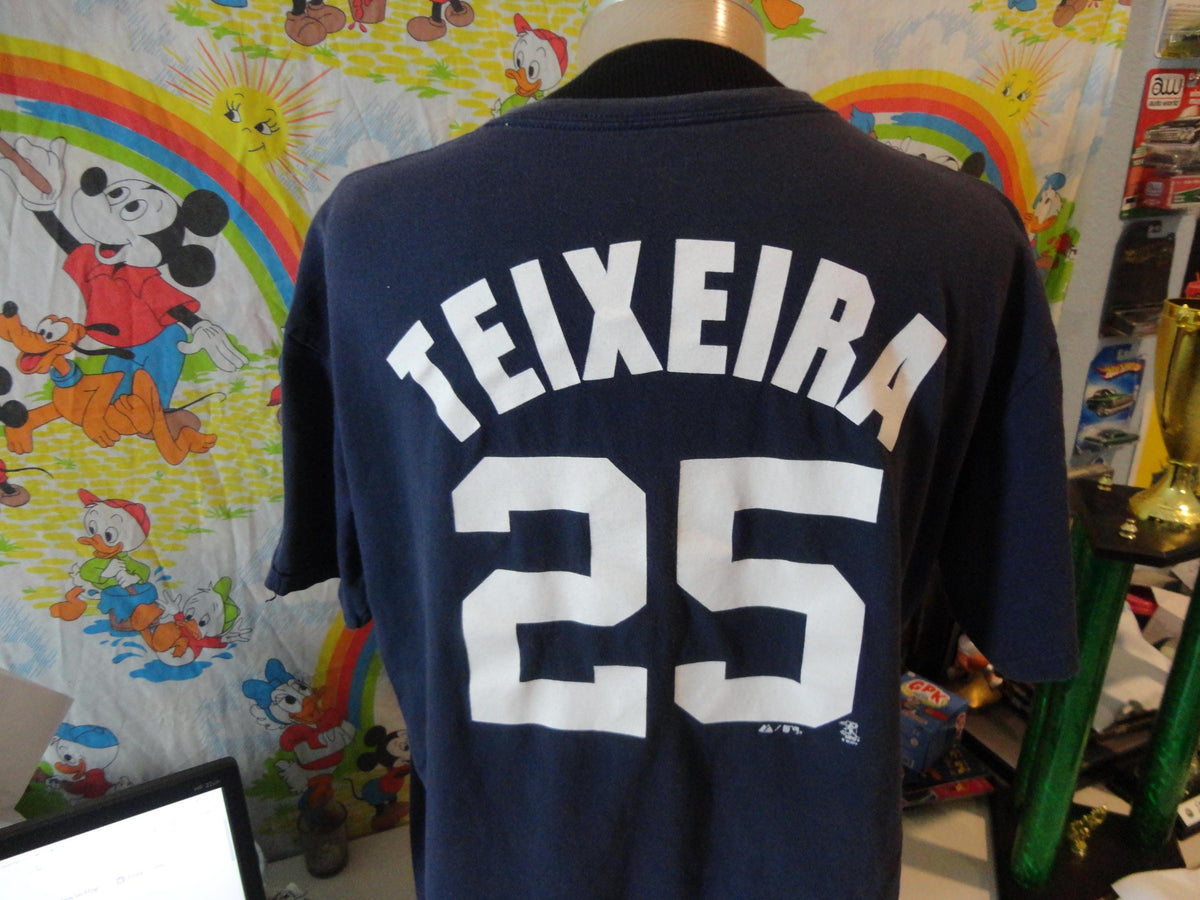 New York Yankees Mark Teixeira 25 Blue TShirt Jersey Men39s XL Jersey – Feel-Good Design · Trending Graphic Apparel