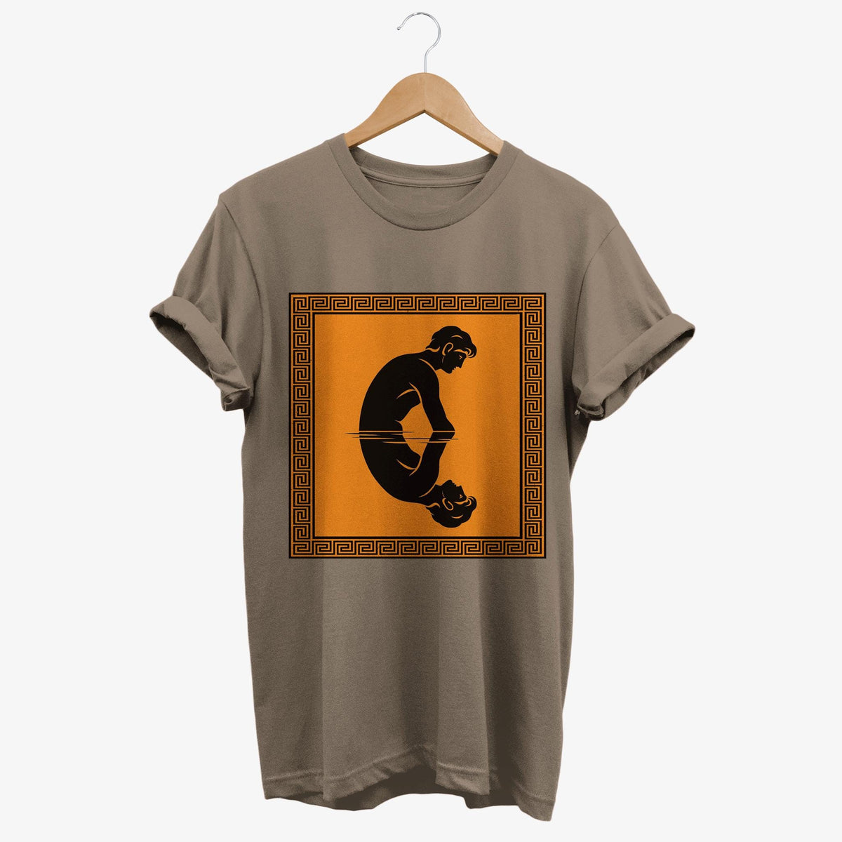 Narcissus Reflection Greek Mythology T Shirt Ancient Greece Philosophy Tee Philosophical Narcissism Gifts Graphic Tee – Soft Feel · High-Quality Print