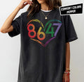 8647 Hand Drawing Rainbow Retro Shit Democrat 8647 T Shirt Liberal Shirt Pro Immigration Shirt Inclusion And Equality Tee Graphic Tee – Aesthetic Look · Perfect For Daily Wear