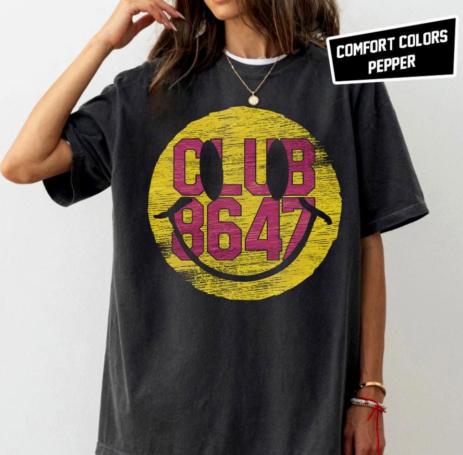 Club 8647 Smiling Face Retro Shit Democrat 8647 T Shirt Liberal Shirt Pro Immigration Shirt Inclusion And Equality Tee Graphic Tee – Warm & Stylish · Great Gift For Fans