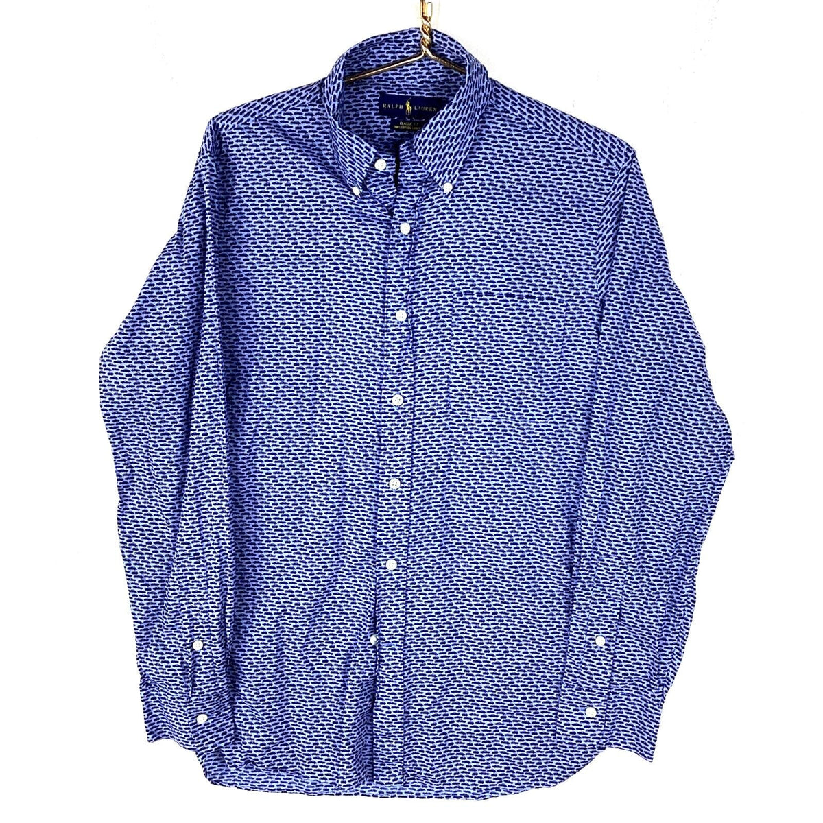 Polo Ralph Lauren Shirt Size Medium Blue Button Up Long Sleeve Car Print Graphic Tee – Premium Graphic · Top Pick For Any Outfit