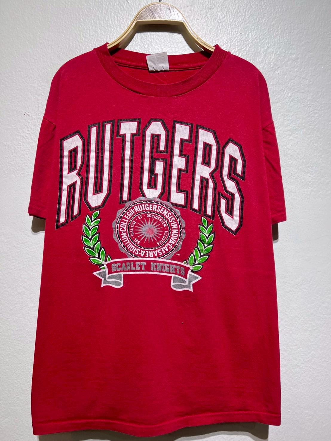 Vintage 90s Rutgers Scarlet Knights T Shirt XL College NCAA Tee Graphic Tee – Fan Favorite · Perfect For Daily Wear
