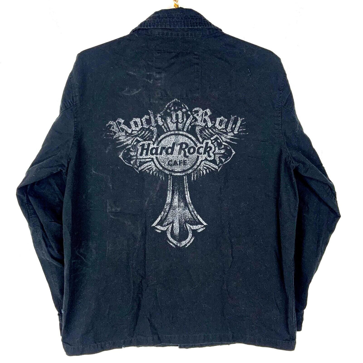 Y2K Hard Rock Cafe Shirt Size Large Black Long Sleeve Full Zip Rock N Roll Graphic Tee – Warm & Stylish · Top Pick For Any Outfit