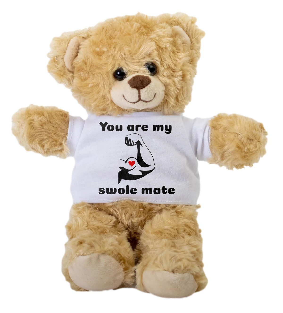 Bodybuilder Teddy Bear quotYou39re My Swole Matequot Funny Fitness Pun Gym Partner Gift Weightlifting Humor Graphic Tee – Cozy Vibes · Must-Have Style