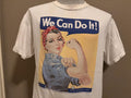 Vintage 90s Rosie Riveter We Can Do It War Production WW2 Tshirt M Graphic Tee – Everyday Comfort · Perfect For Daily Wear