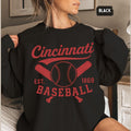 Cincinnati Baseball Sweatshirt Vintage Baseball Crewneck Retro Baseball Jumper Reds Sports Fan Gift Baseball Team Apparel Sweatshirt – Bold Style · Great Gift For Fans