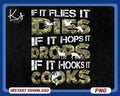If It Flies It Dies Png Hunting And Fishing Png Outdoor Hunting Png Fish Hook Png Duck Hunt Png Deer Hunter Png Outdoorsman Shirt Png Graphic Tee – Warm & Stylish · Must-Have Style