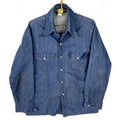 Vintage 1970s Denim Western Shirt XL Blue Long Sleeve Snap Pearl Tobias Graphic Tee – Soft Feel · Top Pick For Any Outfit