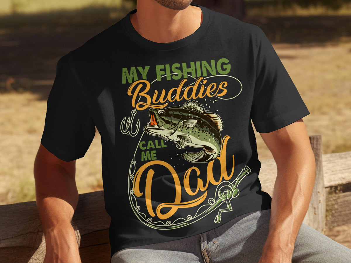 My Fishing Buddies Call Me Dad TShirt Father39s Day Gift For Dad Mens T Shirt for Father39s Day Dad T Shirt Graphic Tee – Warm & Stylish · High-Quality Print