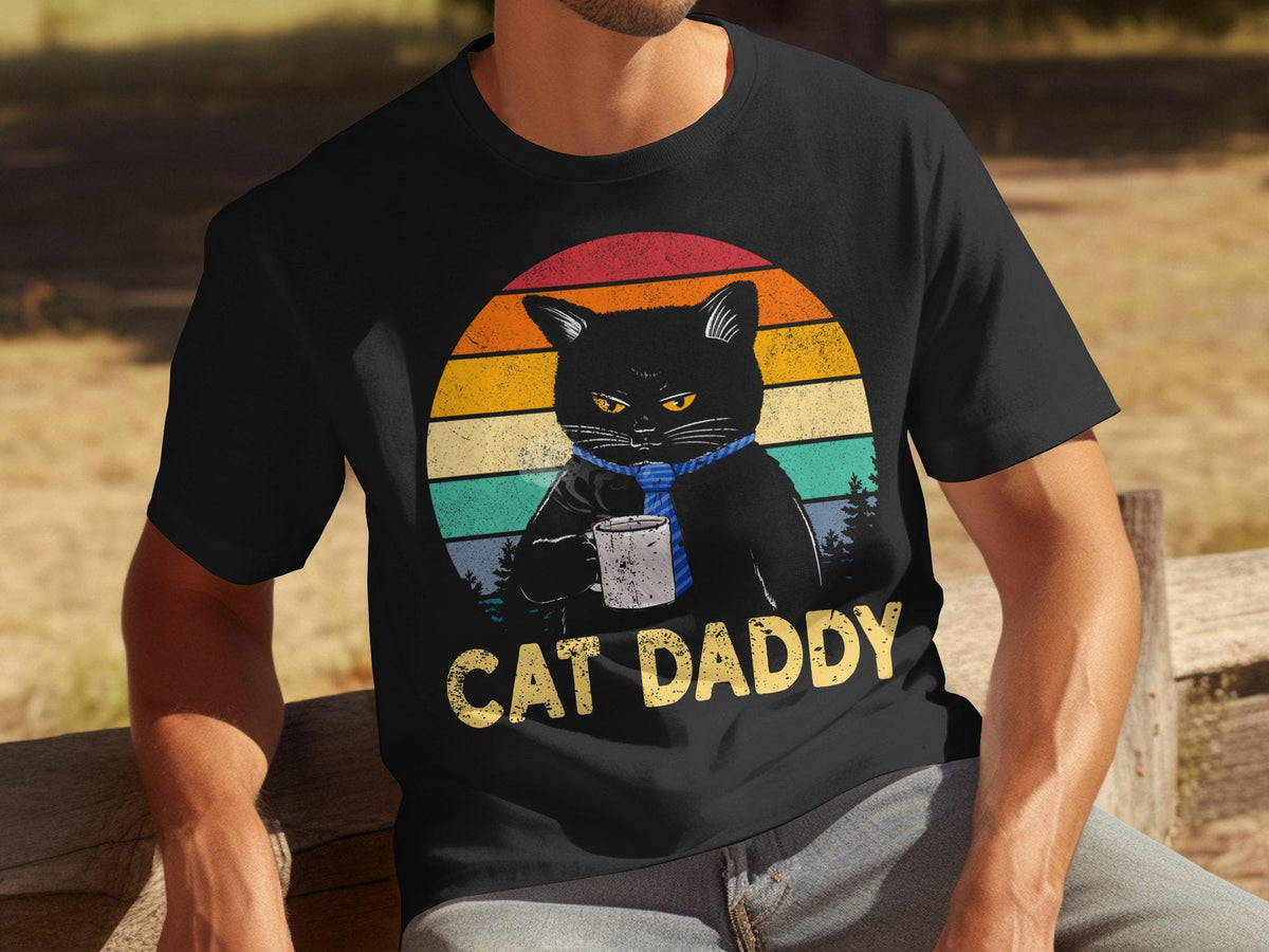 Cat Daddy TShirt Fathers Day Gift for Dad Mens TShirt for Fathers Day Dad TShirt Cool Fathers Day Shirt Cat Dad Shirt Graphic Tee – Aesthetic Look · Must-Have Style