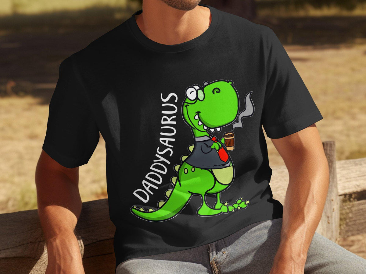 Funny Dinosaur Dad TShirt Fathers Day Gift for Dad Mens T Shirt for Fathers Day Dad Dinosaur Shirt Cute T Rex Coffee TShirt Dad Tee Graphic Tee – Premium Graphic · Great Gift For Fans
