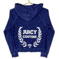 Juicy Couture Terry Cloth Women39s Sweatshirt Hoodie Medium Blue Full Zip Y2K Hoodie – Aesthetic Look · Trending Graphic Apparel