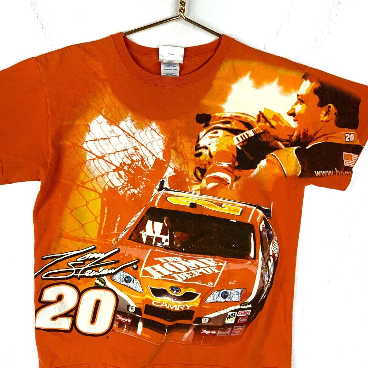 Y2K Nascar Racing Chase Tshirt Medium Orange All Over Print 2006 Tony Stewart Graphic Tee – Aesthetic Look · Top Pick For Any Outfit