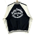Harley Davidson Club Crew Bomber Satin Jacket Large Black Chain Stitch Graphic Tee – Feel-Good Design · High-Quality Print