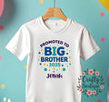 Promoted To Big Brother T Shirt Baby Announcement Tee Personalised Sibling Shirt Big Bro Gift Pregnancy Reveal Brother T Shirt 1178 Graphic Tee – Soft Feel · Trending Graphic Apparel