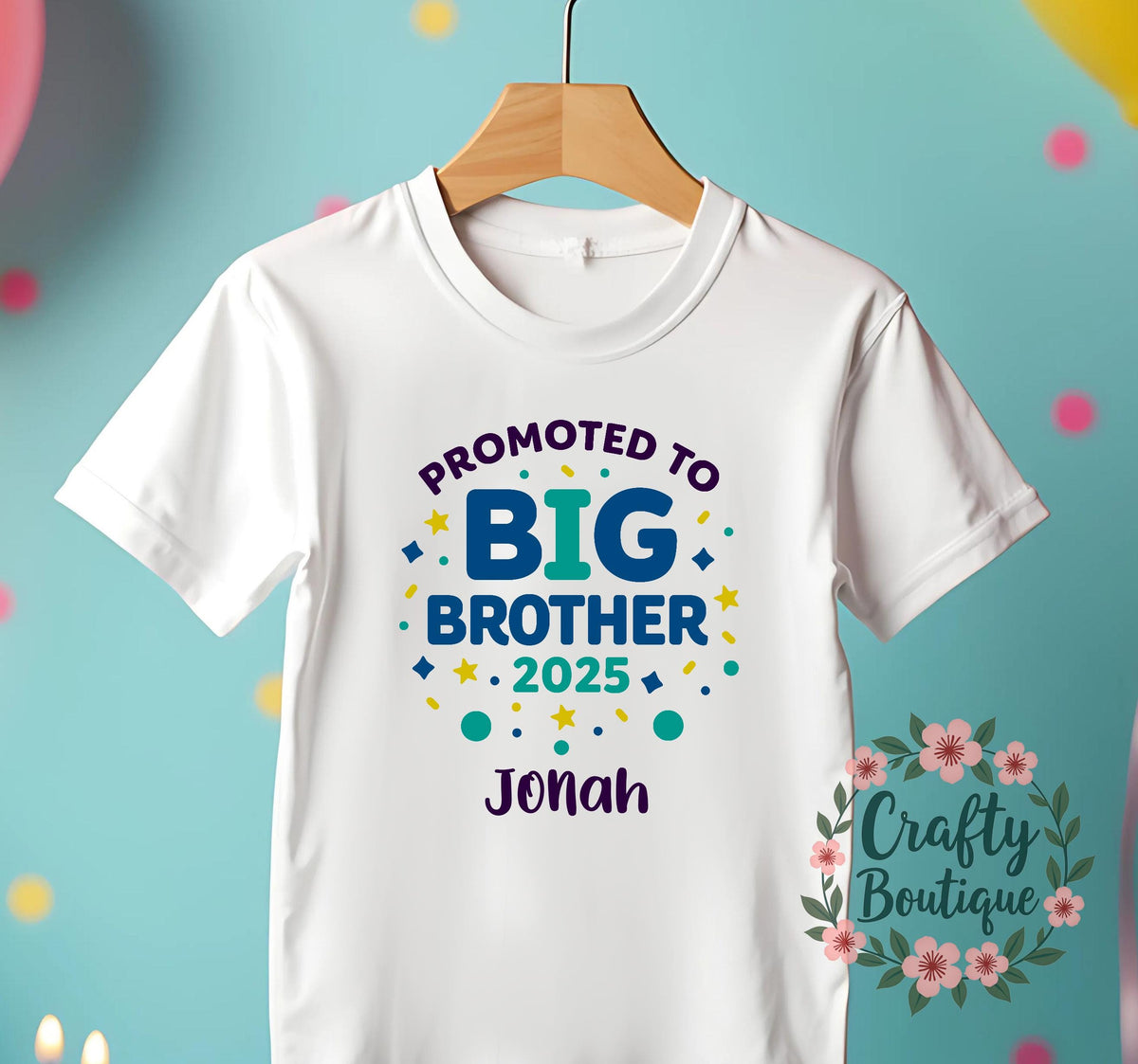 Promoted To Big Brother T Shirt Baby Announcement Tee Personalised Sibling Shirt Big Bro Gift Pregnancy Reveal Brother T Shirt 1178 Graphic Tee – Soft Feel · Trending Graphic Apparel