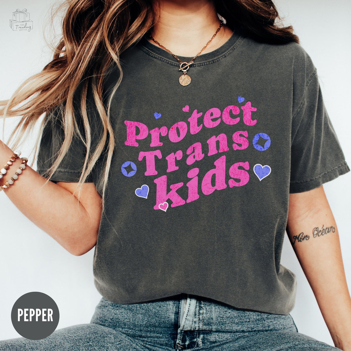 Protect Trans Kids TShirt Pride Month Shirt Activism Tee Retro Gay Pride Gift For Lgbt ParentSupportive Mom Shirt Lgbtq Support Shirt Graphic Tee – Feel-Good Design · Must-Have Style