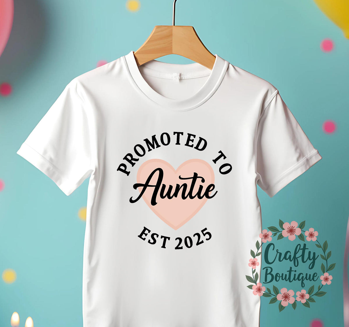 Promoted To Auntie 2025 Baby Announcement Tshirt New Family Member Shirt Auntie Gift Pregnancy Reveal Godmother Aunt T Shirt 1186 Graphic Tee – Warm & Stylish · Trending Graphic Apparel