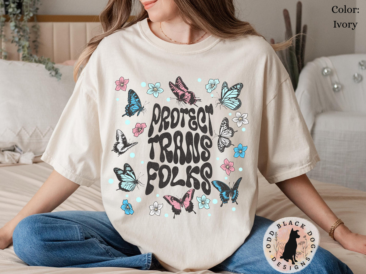 Protect Trans Folks Pride Month Shirt Trans Nonbinary Pride LGBTQ Ally TShirt for Pride Month Enby Pride Parade Queer Ally Shirt for Pride Graphic Tee – Cozy Vibes · Perfect For Daily Wear