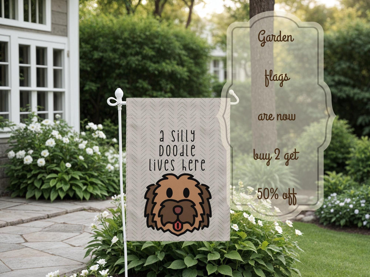 Doodle Yard Flag Garden Decor Gift for Doodle Owner Golden Doodle Pet Dog Yard Art Housewarming Porch Flag Gift New Homeowner Pet Lover Graphic Tee – Fan Favorite · Great Gift For Fans