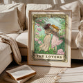 Lesbian Art Print The Lovers Tarot Card Sapphic Poster Bisexual Dorm Decor Subtle Pride Wall Art Queer Couple Anniversary Gift Graphic Tee – Everyday Comfort · Must-Have Style
