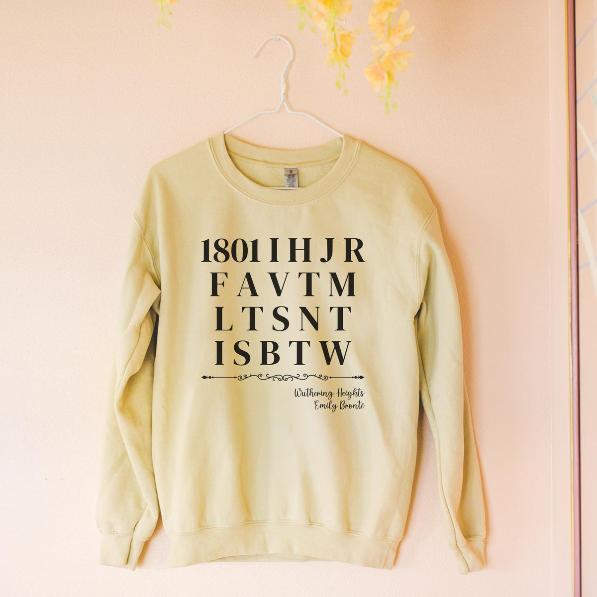 Wuthering Heights Emily Bronte Sweatshirt Classic Literature Bookworm Present Gothic English Literature Teacher Heathcliff and Catherine Sweatshirt – Aesthetic Look · Great Gift For Fans