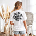 White Bella Canvas 3001 Back Mockup Boho Shirt Mockup Back Shirt Template Women Shirt Model Mockup T Shirt Back Mockup Bella Canvas Graphic Tee – Fan Favorite · Trending Graphic Apparel