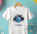 3rd Birthday Tshirt Monster Truck Shirt Third Birthday Shirt Kids Birthday Shirt I am Three Tee Personalized Birthday Tee 1126 Graphic Tee – Feel-Good Design · Trending Graphic Apparel