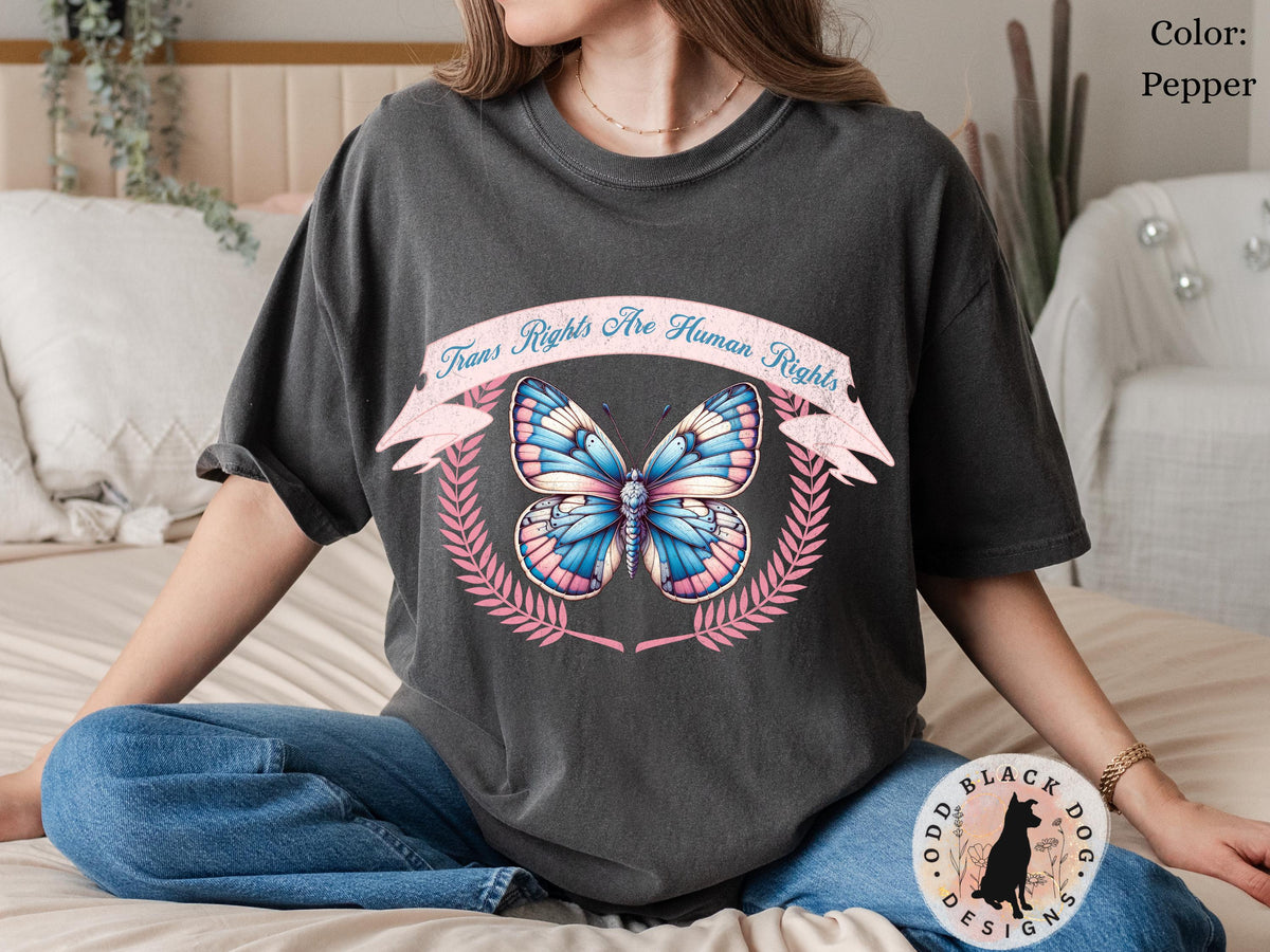 Trans Rights Are Human Rigths Pride Month Shirt Trans Pride LGBTQ Ally TShirt for Pride Month Enby Pride Parade Queer Ally Shirt for Pride Graphic Tee – Aesthetic Look · Perfect For Daily Wear