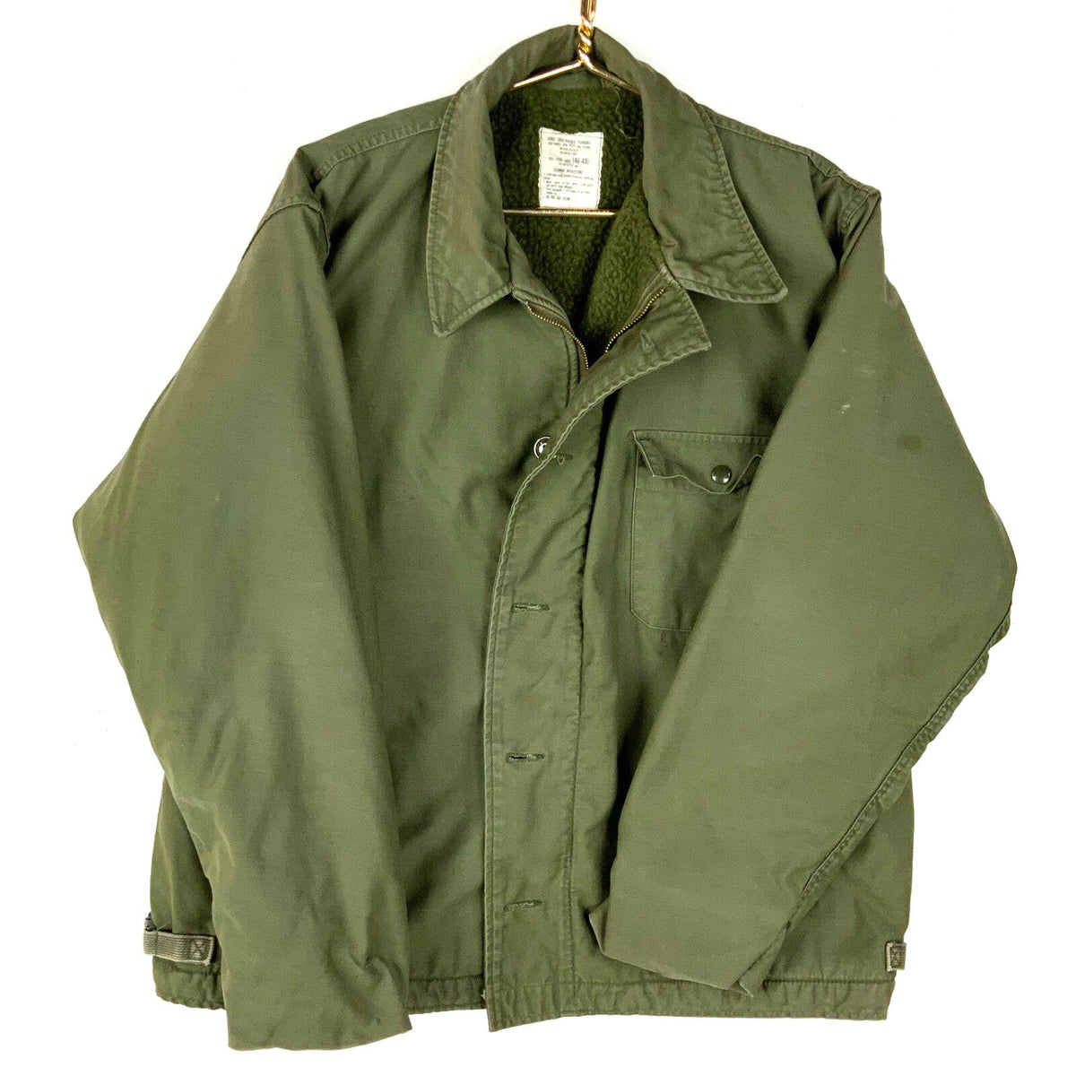 Vintage Us Military A2 Cold Weather Jacket Size XL Green Full Zip 1985 Graphic Tee – Easygoing Wear · Must-Have Style