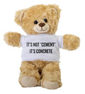 Civil Engineer Gift Funny Engineering Teddy Bear Construction Decor Concrete Lover Gift Its Not Cement Its Concrete Graphic Tee – Warm & Stylish · Top Pick For Any Outfit