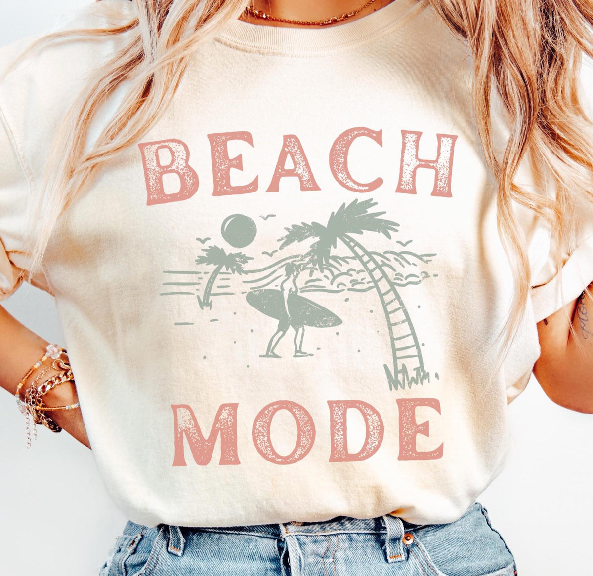 Beach Mode Tshirt Beachy Gift Tee Graphic Tee – Easygoing Wear · High-Quality Print