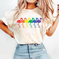 Comfort Colors Rainbow Flamingo Shirt Queer Shirt Lesbian Shirt LGBTQ Shirt Gay Pride Shirt Equality Shirt Gay Flamingos Graphic Tee – Easygoing Wear · Great Gift For Fans