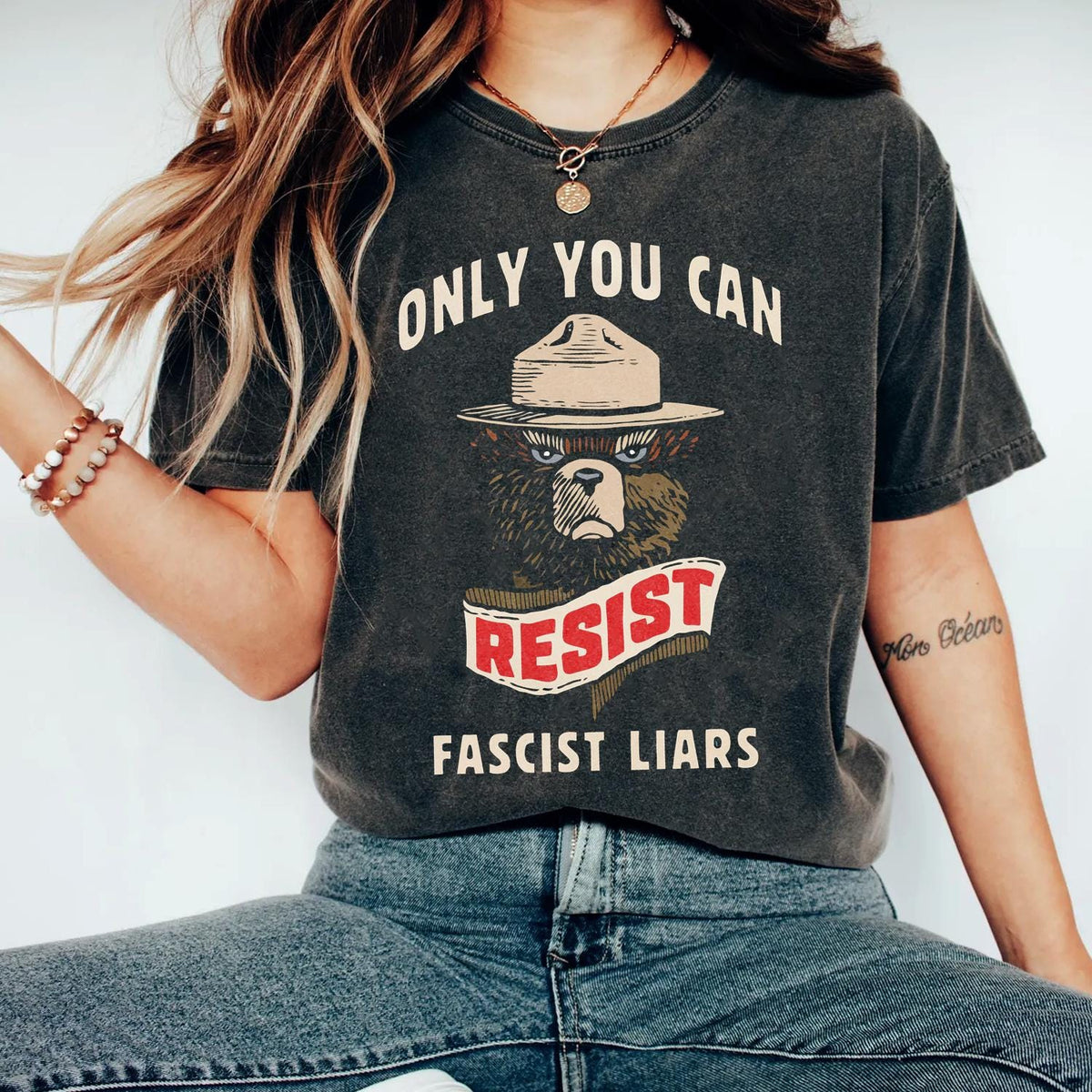 Only You Can Prevent Fascism Shirt Graphic Tee – Soft Feel · Trending Graphic Apparel