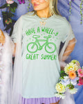 Cute Last Day of School Teacher Shirt Middle School Teacher Who Loves Biking Funny Saying School Librarian or Office Staff Matching Tee Graphic Tee – Easygoing Wear · High-Quality Print