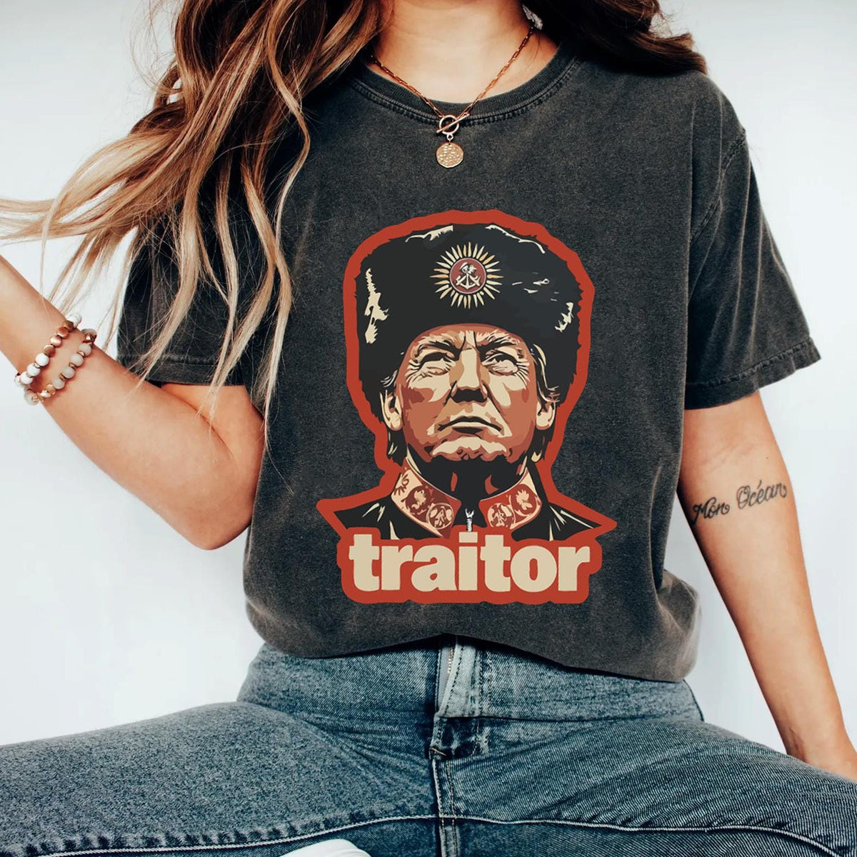 Trump shirtpopular nowtrending nowfunny donald trump shirtpolitical shirttraitor trump shirtmeme Graphic Tee – Soft Feel · High-Quality Print