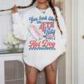 July 4th Hotdog Shirt 4th Of July 4th Of July Sweatshirt USA Fourth of July Sweatshirt Sweatshirt – Easygoing Wear · Perfect For Daily Wear