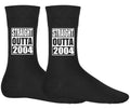 Straight Outta 2004 Socks 21st Birthday Gift Born in 2004 Twenty One Birthday 21 Years Old Socks Socks for Birthday Gifts Graphic Tee – Aesthetic Look · Trending Graphic Apparel