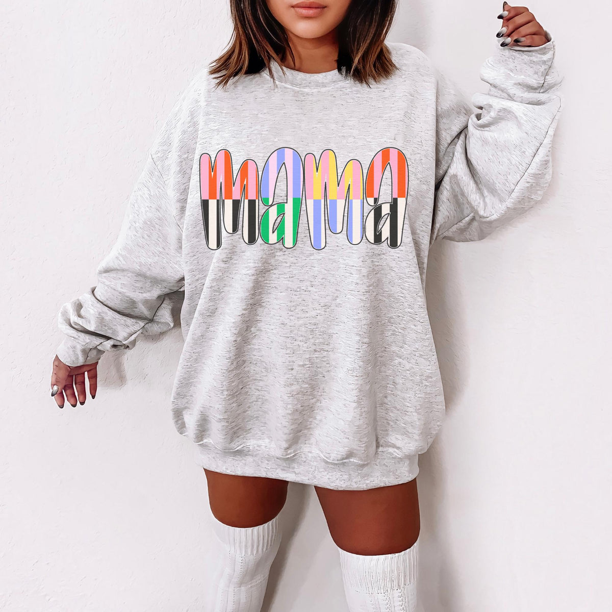 Mama Sweatshirt Mama Sweater Mama Sweatshirt Cute Mama Shirt Christmas Gift for Mom New Mom Mothers Day Gift Sweatshirt – Aesthetic Look · Must-Have Style